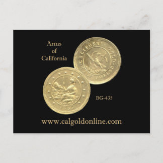 Cartão postal BG-435 "Arms of California"