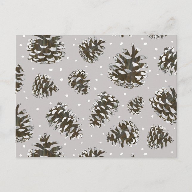 Cartão Postal BG - cones neutros de neve (Frente)