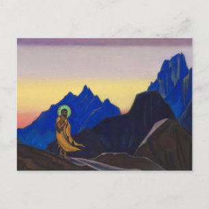 Cartão Postal Bhagavan, 1943 por Nicholas Roerich