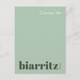 Cartão Postal Biarritz França férias modernas