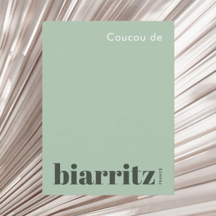 Cartão Postal Biarritz França férias modernas