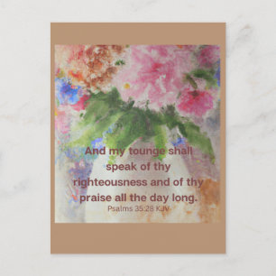 Cartão Postal Bíblia ajuda a confortá-lo