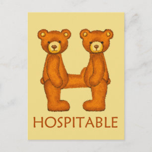 Cartão Postal Bíblia Bears ~ Escritura do hospital ~ Flashcard