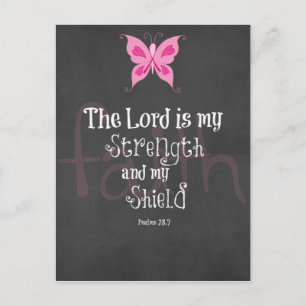 Cartão Postal Bíblia de Consciência do Cancer da Mama Versa