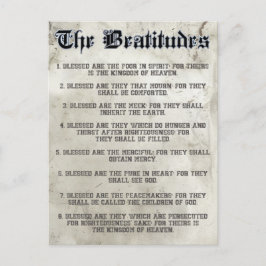 Cartão Postal Bíblia Matthew 5 Beatitudes Sermon no Monte