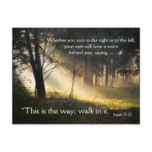 Bíblia Verse Isaiah 30:21 Este é o Cartaz