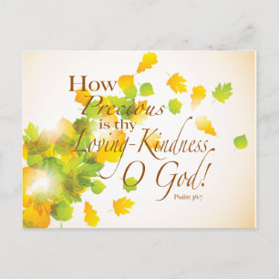 Cartão Postal Bíblia verte como o Precioso