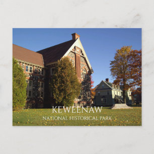 Cartão Postal Biblioteca Calumet & Hecla Mining Co., Keweenaw NH