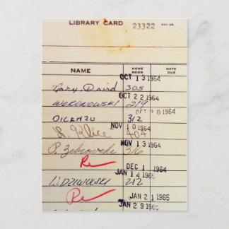 Cartão Postal Biblioteca Card 23322