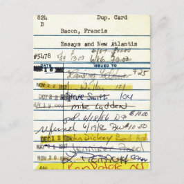 Cartão Postal Biblioteca Card 5478 Essay e New Atlantis