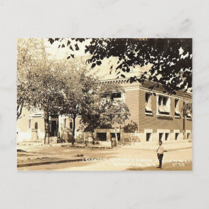 Cartão Postal Biblioteca Carnegie, Brooklyn, New York Vintage