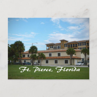 Cartão Postal biblioteca de centros do fort pierce florida