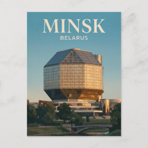 Cartão Postal Biblioteca Nacional da Bielorrússia Bielorrússia