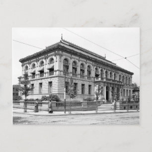 Cartão Postal Biblioteca Pública Providence, 1906