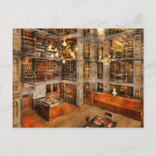 Cartão Postal Biblioteca - Um clássico literário 1905