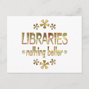 Cartão Postal BIBLIOTECAS Nada melhor