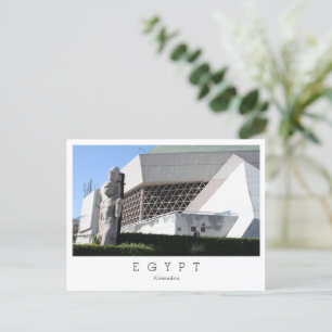 Cartão Postal Bibliotheca Alexandrina, Alexandria, Egito Cartaz