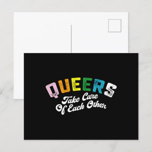 Cartão Postal Bichas se Carregam LGBT Orgulho Gay 