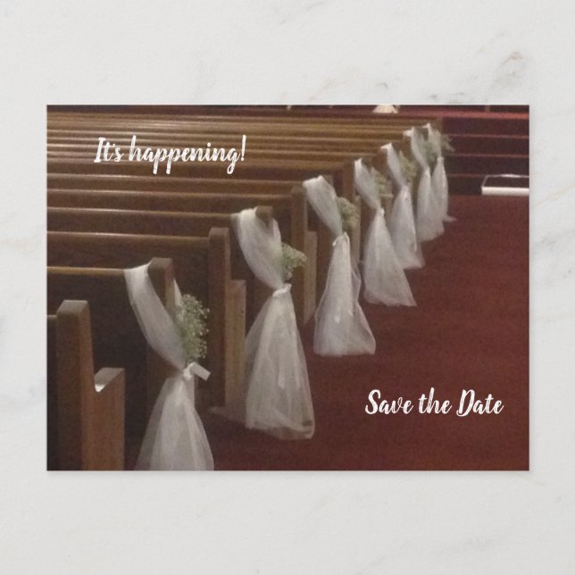 Cartão Postal Bichos de igreja decorados para um casamento Salva (Frente)