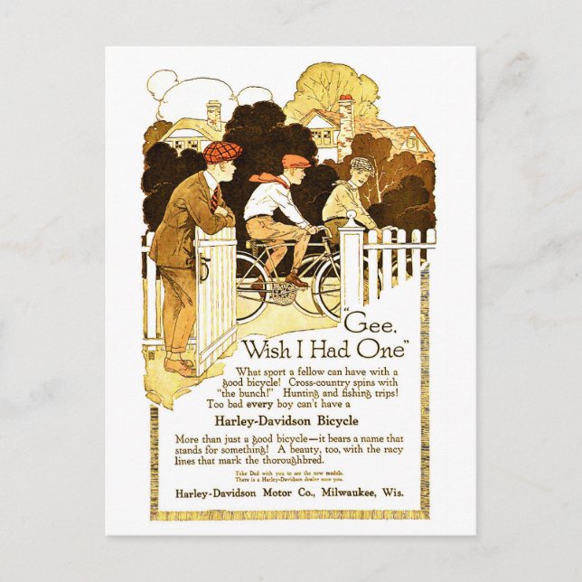 Cartão Postal Bicicleta (Frente)