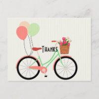 Bicicleta Antiga e Tulipas Agradecimento