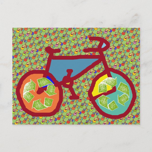 Cartão Postal bicicleta, bicicleta, ciclismo (Frente)