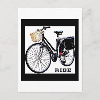 Cartão Postal Bicicleta BlackVintage
