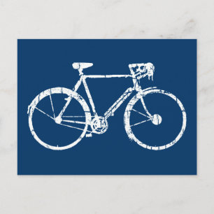 Cartão Postal bicicleta branca