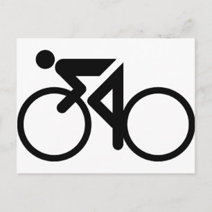Cartão Postal bicicleta ciclista