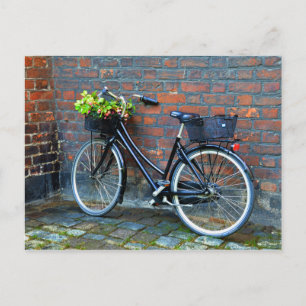 Cartão Postal Bicicleta de Flower Basket, Copenhaga, Dinamarca
