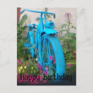 Cartão Postal Bicicleta de Fotografia de Artsy Feliz Aniversário