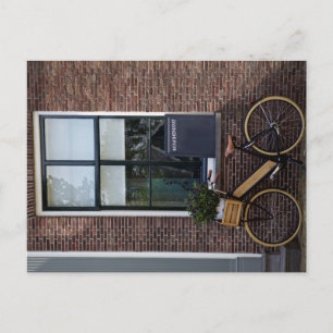 Cartão Postal Bicicleta de Madeira