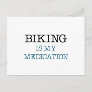 Cartão Postal Bicicleta é a minha Medicação