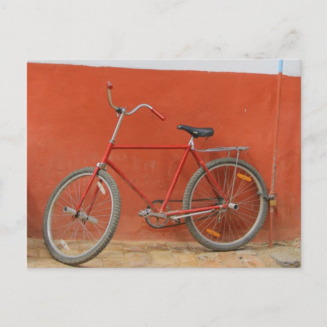 Cartão Postal Bicicleta em Havana (Frente)