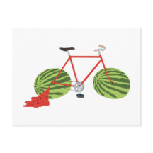 Bicicleta Engraçada com Rodas de Melancia