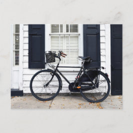 Cartão Postal Bicicleta na Rua de Reunião, Charleston, Carolina