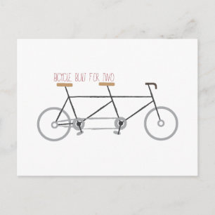 Cartão Postal Bicicleta para Dois