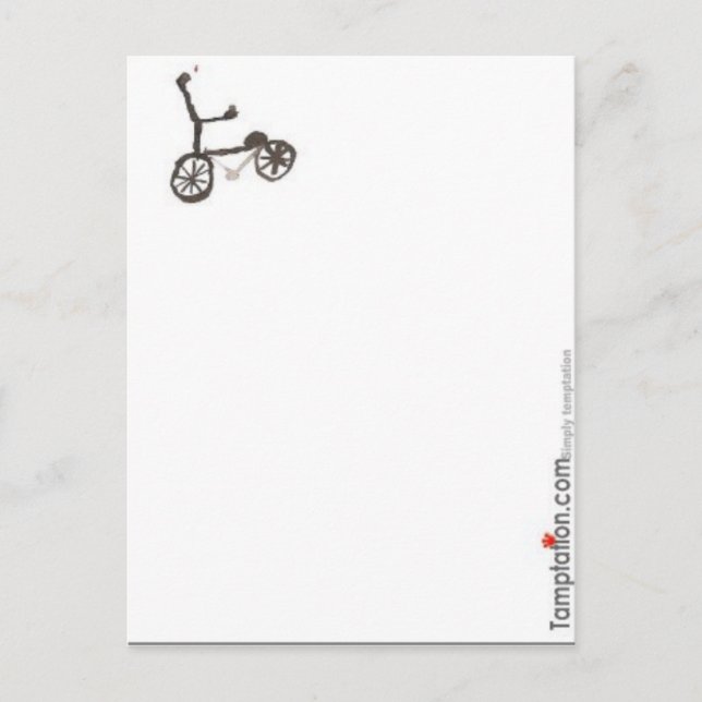 Cartão Postal Bicicleta Pequena (Frente)