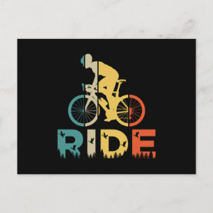 Cartão Postal Bicicleta Retro Mountain e ao ar livre