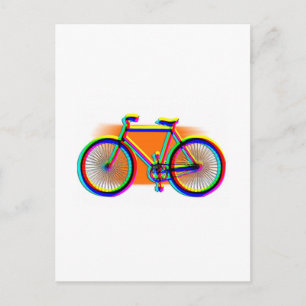 Cartão Postal Bicicleta Rodas Esporte Família Amigo Destino Arco