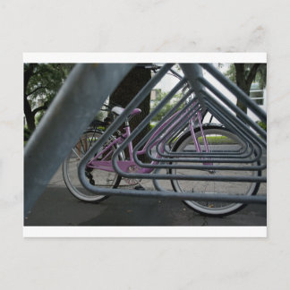 Cartão Postal bicicleta rosa