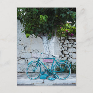 Cartão Postal Bicicleta Turquesa