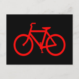 Cartão Postal Bicicleta Vermelha