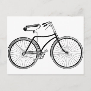 Cartão Postal Bicicleta Vintage
