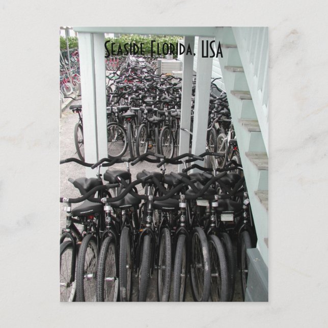 Cartão Postal Bicicletas da Flórida do Mar (Frente)