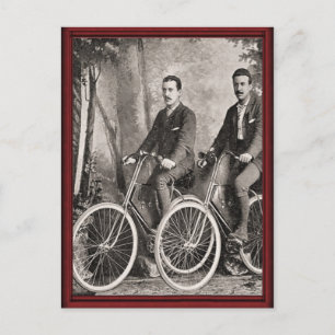 Cartão Postal Bicicletas de cavalheiros Vintage