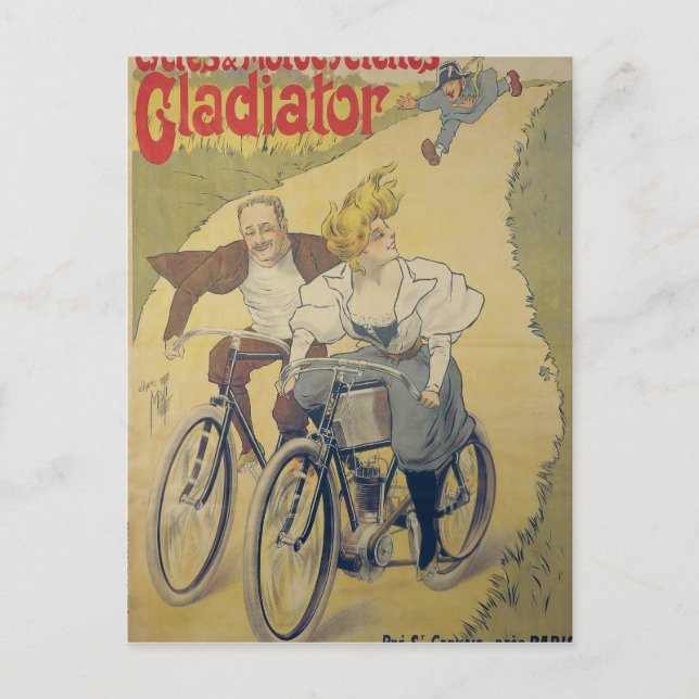 Cartão Postal Bicicletas de Gladiator de poster publicitário (Frente)