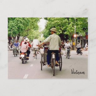 Cartão Postal bicicletas de rua vietnam