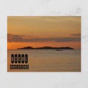 Cartão Postal Bicol Beach nas Filipinas