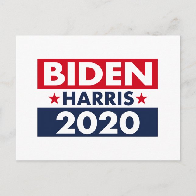 CARTÃO POSTAL BIDEN HARRIS 2020 (Frente)